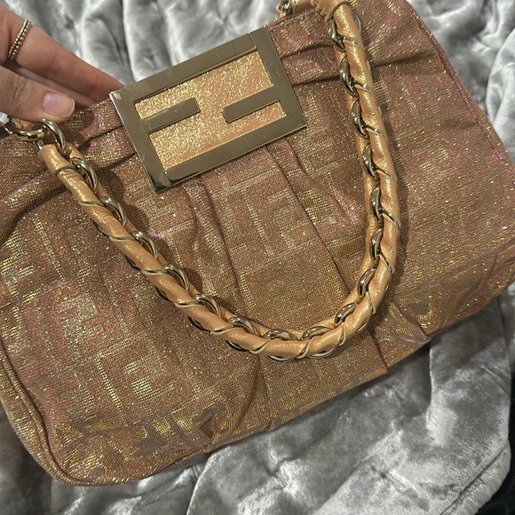 Fendi Mia Metallic Zucca Print - Picture 2 of 4